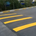 Okul Yaya Geçidi Çizgileri Cift Kompenant El Uygula1